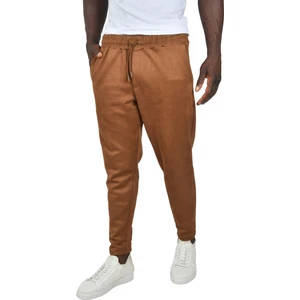 Beli Lastikli Bağcıklı Kırışmayan Süet Kumaş Rahat Kesim Dar Paça Spor Pantolon 2505556