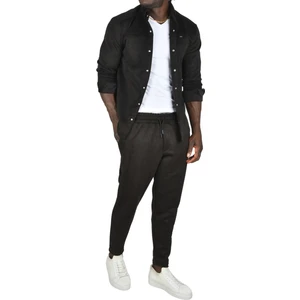 Likralı Çıtçıtlı Kırışmayan Süet Kumaş Slim Fit Cepsiz Mevsimlik Gömlek 2500556