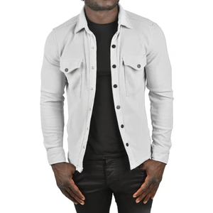 Örme Kumaş Gömlek Yaka Cepli Çıtçıtlı Slim Fit Spor Ceket 2500558