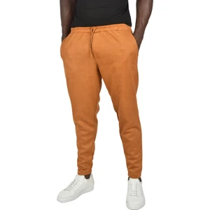 Beli Lastikli Bağcıklı Kırışmayan Süet Kumaş Rahat Kesim Dar Paça Spor Pantolon 2505556