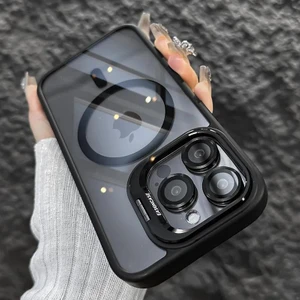 iPhone 11 Uyumlu Kılıf Klon Stantlı + Lens Korumalı Magsafe Kapak
