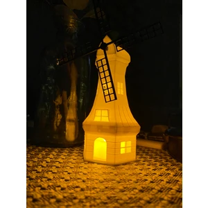 Root Made Yel Değirmeni Tealight Mumluk Dekoratif Konsol Sehpa Süsü