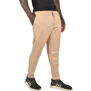 Beli Lastikli Bağcıklı Kırışmayan Süet Kumaş Rahat Kesim Dar Paça Spor Pantolon 2505556