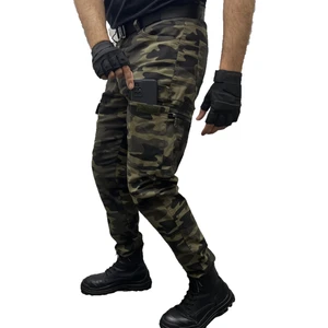 Erkek Kargo Pantolon Taktikal Cep Gabardin Likralı