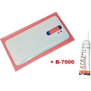 Xiaomi Redmi Note 8 Pro Arka Pil Batarya Kapağı (CAM+B-7000) Beyaz