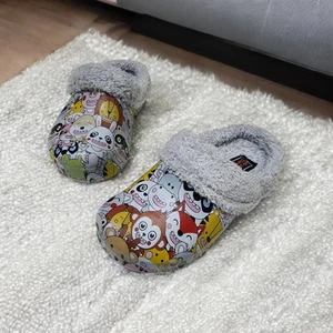 Günlük Içi Kürklü Neşeli Hayvan Figürlü Ev,anasınıf,kreş Terliği