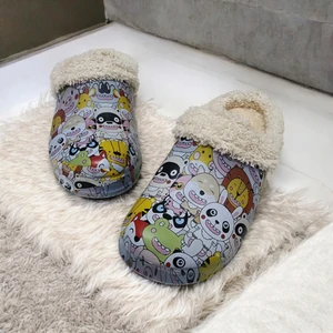 Günlük Içi Kürklü Neşeli Hayvan Figürlü Ev,anasınıf,kreş Terliği