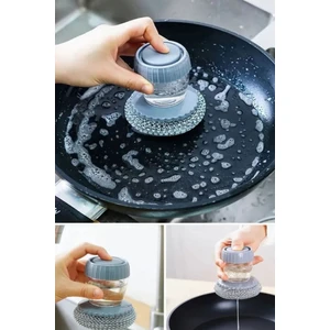 Deterjan Hazneli Pratik Temizleme ve Ovma Teli