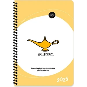 Keskin Color Hisli Şeyler Haftalık Ajanda Hallederiz 2025 13X19,5