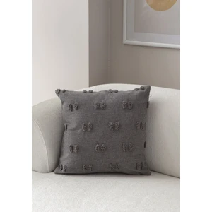 Gri Bohem Punch Dokuma Kırlent Kılıfı