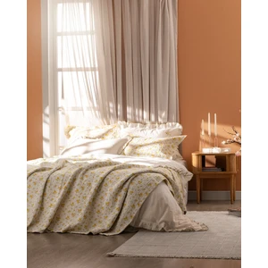 Roseline Çift Kişilik Yatak Örtüsü Seti - Sarı