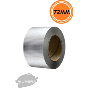 Süper Güçlü Su Sızdırmaz Çamur Bant 72 mm x 2m Tamir Çatlak Boru Bandı Çatı İzolasyon Bandı - 72 mm x 2 m