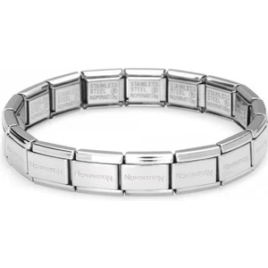 İnci JW Nomination Charm Çelik Unisex Bileklik Italyan Charm Çelik Bileklik Yazılı Unisex Çelik İtalyan Bileklik