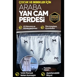 Bebekler Için 4 Mevsim Güneşlik ve Koruyucu Tüm Araçlara Uygun Araba Perdesi (2 Adet)