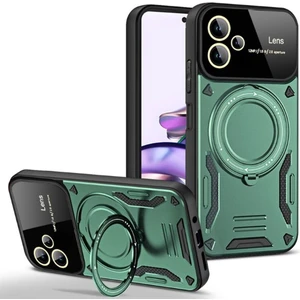 Redmi Note 13 Pro Plus+ 5g Kılıf Kamera Lens Korumalı Magsafe Destekli Manyetik Halka Standlı Kapak