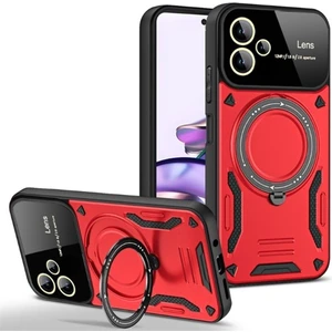 Redmi Note 13 Pro Plus+ 5g Kılıf Kamera Lens Korumalı Magsafe Destekli Manyetik Halka Standlı Kapak