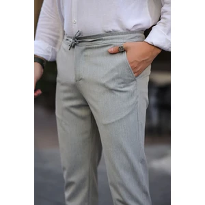 Slimfit Jogger Mevsimlik Rahat Likralı Açık Gri Pantolon