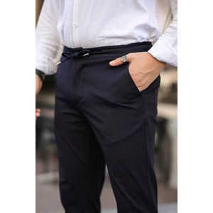 Slimfit Jogger Mevsimlik Lacivert Likralı Rahat Pantolon