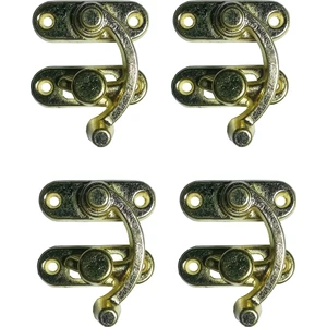Orta Boy Yay Gözü Kancalı Kilit Sarı 4 Adet 28x33 mm