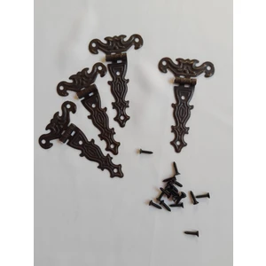 TEK KUYRUK MENTEŞE 4 ADET ANTİK 40X68 MM KUTU VE SANDIK MENTEŞESİ HOBİ MAKET