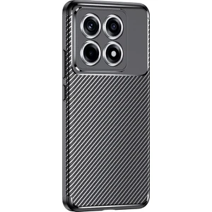 Xiaomi 14T Kılıf Negro Karbon Desen Silikon + Ekran Koruyucu