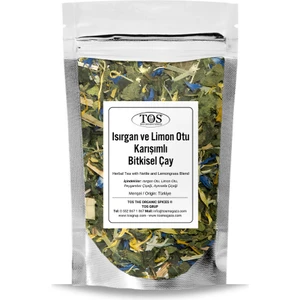 TOS The Organic Spices Isırgan ve Limon Otu Karışımlı Bitki Çayı 100 gr