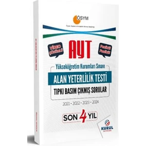 Kurul Yayıncılık AYT Son 4 Yıl Tıpkı Basım Çıkmış Sorular ve Video Çözümleri