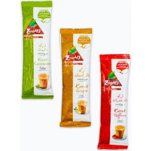 Payitaht Hurma Rabea Karak Ginger Cardamom ve Saffran Zencefilli Kakuleli ve Safranlı Karak Çayı 3'lü Stick Deneme Paketi