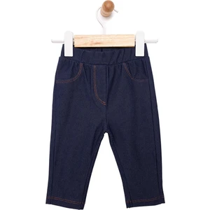 Basic Denim Görünümlü Tayt Kız Bebek