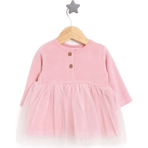 Yenidoğan Kız Kadife Elbise Kız Bebek