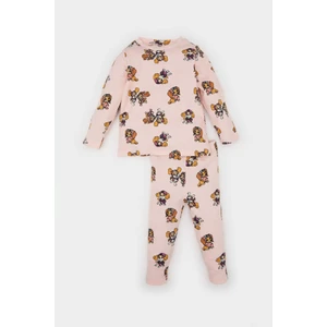 Kız Bebek Pijama Takımı Paw Patrol Uzun Kollu Fitilli Kaşkorse Üst Beli Lastikli Alt D8649A524AU