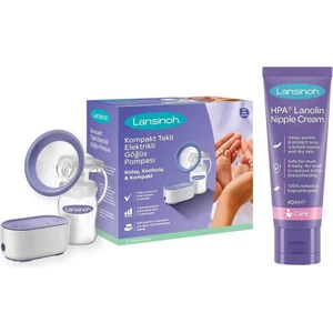 Tekli Elektrikli Göğüs Pompası & Lanolin Hpa Göğüs Ucu Kremi 40 ml Set