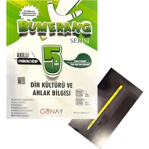 Günay Yayınları 5.sınıf Bumerang Din Kültürü Etkinlikli Defter-Yeni-(Maarif Modeline Uyumlu)
