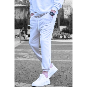 CMZ Collection Beyaz  Eşofman Altı Kalın