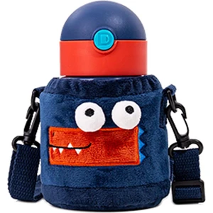 Diller 300 ml Pipetli Peluş Kılıflı Çelik Çocuk Matarası