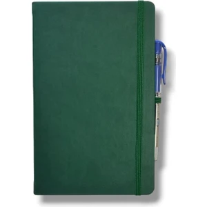 Tarihsiz 13X21 Yeşil Çizgili Defter Ivory Kağıt