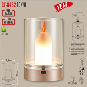 CT-8432 Tokyo Şarjlı Masa Lambası