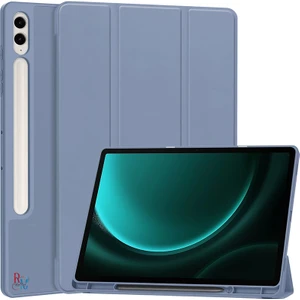 Redmud Teknoloji Samsung Galaxy Tab S9 Fe Plus / S10 Plus Uyumlu Tablet Kılıfı Kalem Bölmeli Uyku Modlu Smart Kılıf