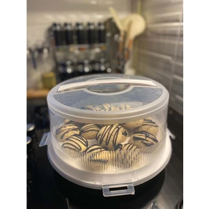 Doğuş Mutfak Kek Pasta Saklama Kabı Beyaz Kek Fanusu SA-201