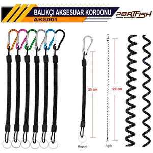Port Fish Karabinalı Balıkçı Aksesuar Kordonu