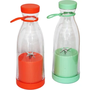 Şişe Modeli Taşınabilir USB Şarjlı Blender 40W - 420ML (2818)