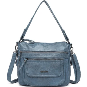 21K Barcelona Yıkama Deri Omuz Askılı Kadın Çantası 21K Barcelona 1899