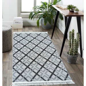 Sere Serpe Jewel Dekoratif Modern Halı ve Yolluk 1581A Koyu Gri