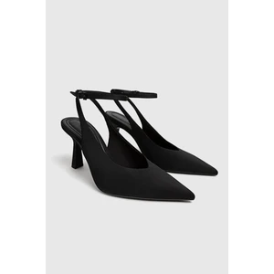 Duxal Shoes Arkası Açık Topuklu Ayakkabı