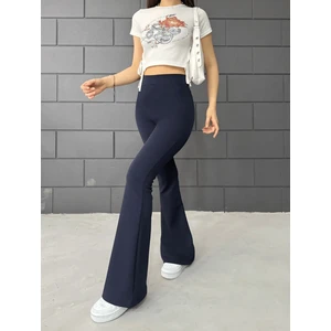 Balta Collection Kadın Ispanyol Paça Krep Yüksek Bel Likralı Toparlayıcı Tayt Pantolon