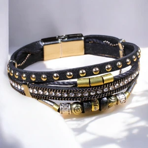 Süet Elyapı Çoklu Kadın Bileklik