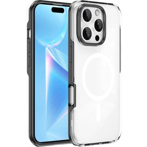 Apple Iphone 16 Pro Kılıf Çift Katmanlı Renkli Çerçeveli Magsafeli Polar Kapak