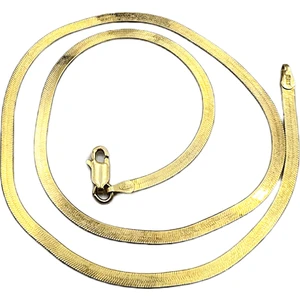 Defne Silver 45 cm Italyan Yassı Zincir