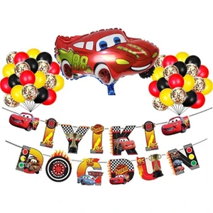 Bkmc Party Cars Lüks Uzar Yazılı Doğum Günü Süsü Doğum Günü Parti Balon Seti