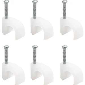 1 Numara Çelik Çivili 4 mm Kroşe (100'lü Poşet) (Kordon Kabloları İçin)